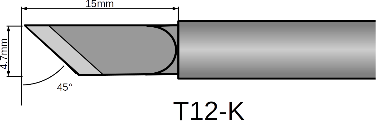 コテ先 (ステーション型はんだごてキット用 T12規格)