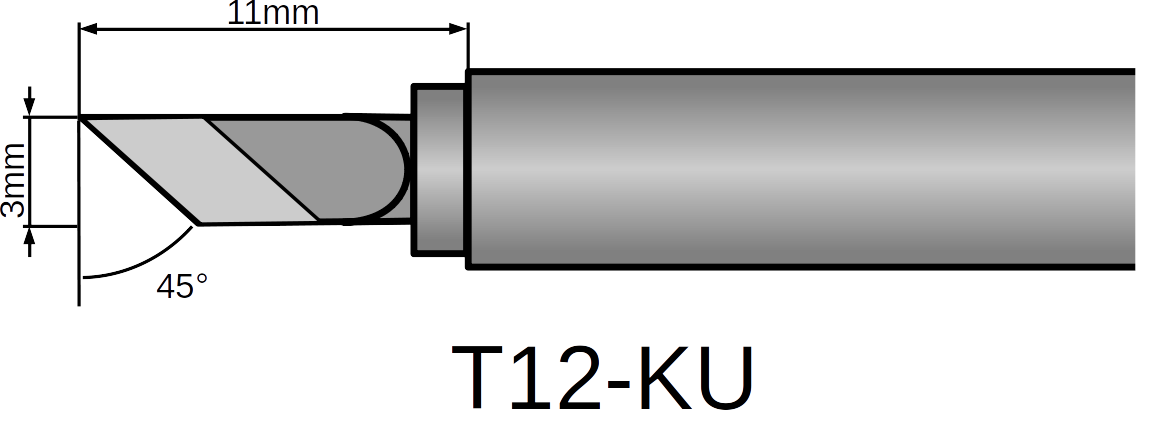 コテ先 (ステーション型はんだごてキット用 T12規格)